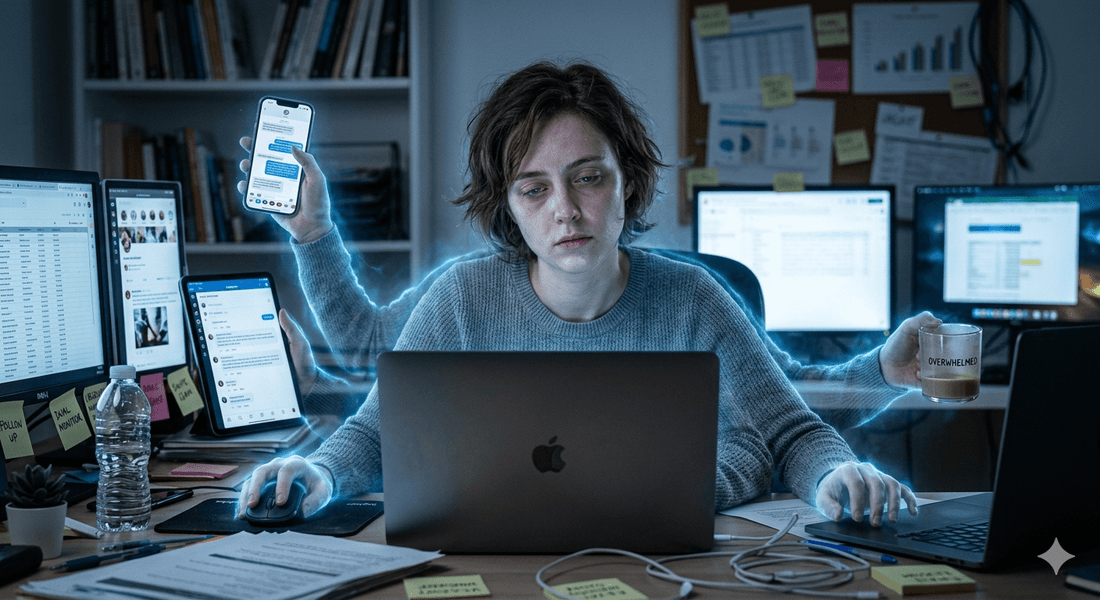 Why Scrolling & Multitasking Drain Your Brain More Than Actual Work - cleearmind